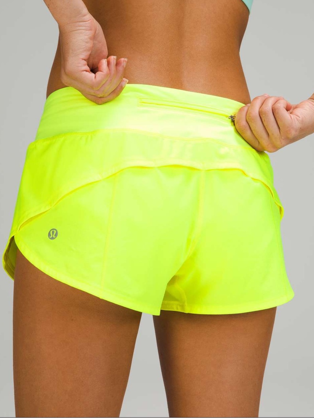 RARE lululemon Speed Up High-Rise Lined Short 4" - Highlight Yellow